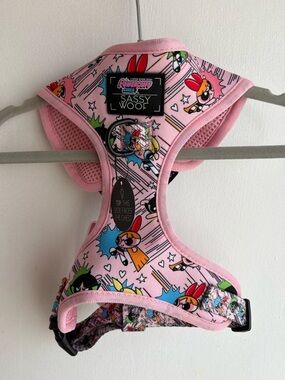 Sassy Woof X The Power Puff Girls Dog harness PINK Small